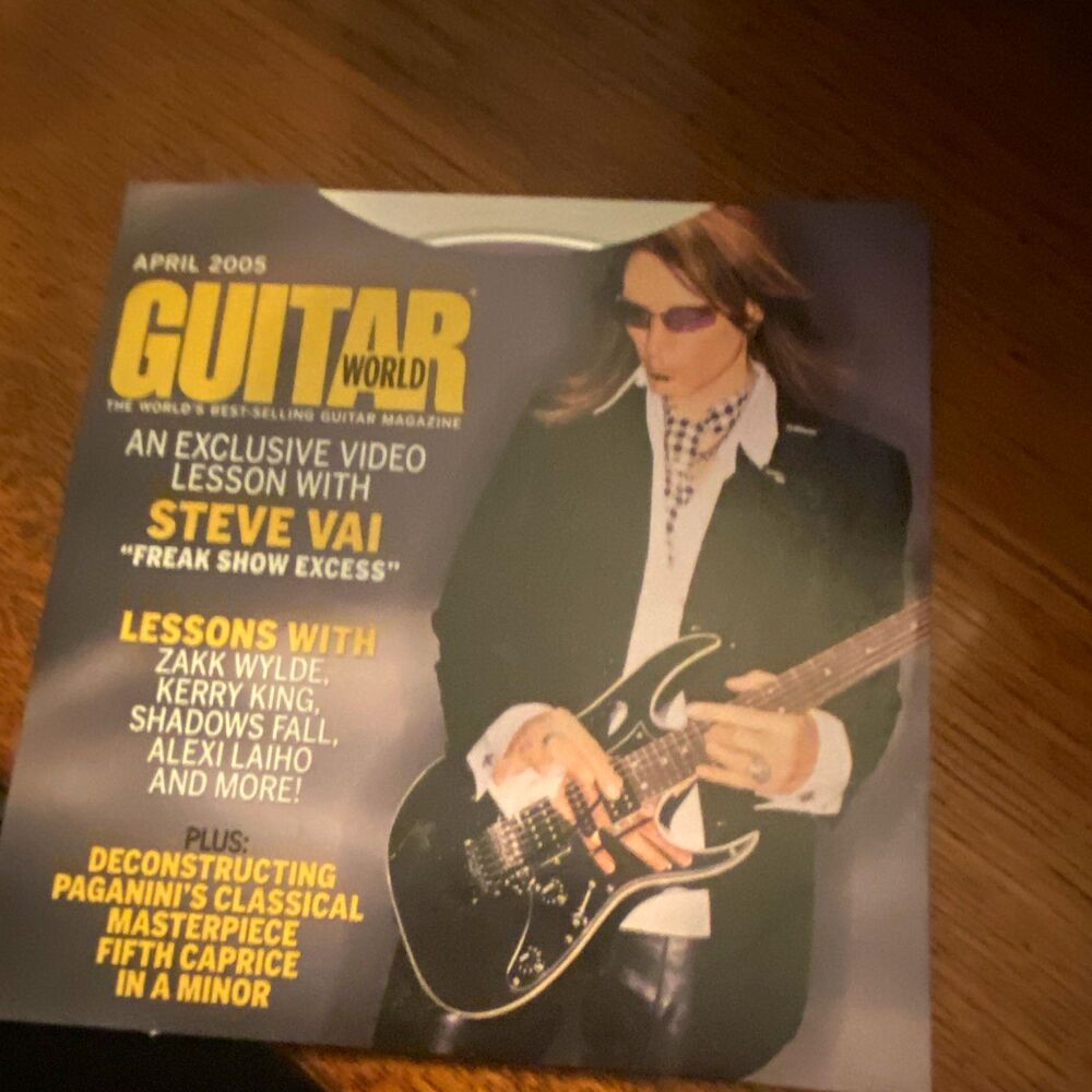 Guitar World April 2005 CD-Rom Issue Steve Vai, Zakk Wylde & More